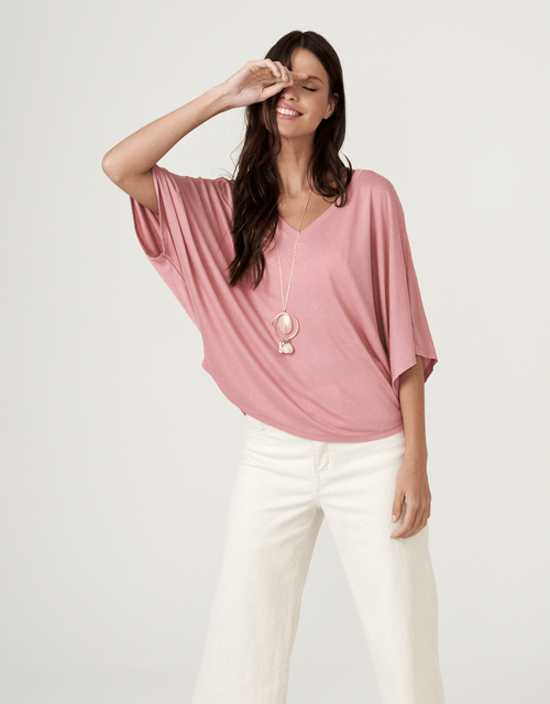 Blusa Ampla Basic - Blush