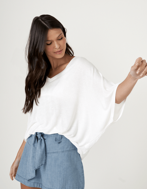 Blusa Ampla Basic - Off White