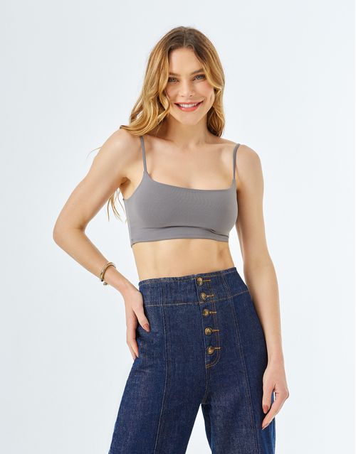 Top Faixa Basic - Cinza
