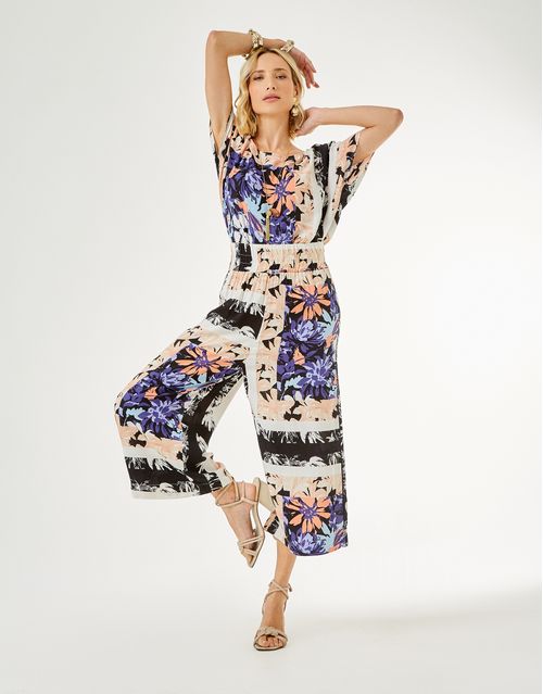 Calça Carol Pantacourt - Off White