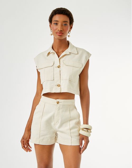 Colete Max Bolso - Off White