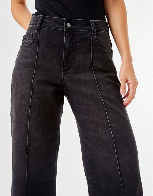 Calça Cropped Jeans Vivo - Black