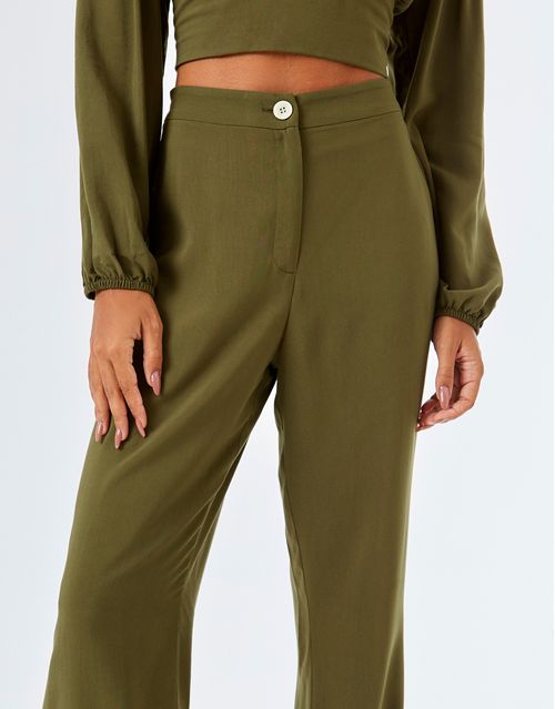 Calça Reta Classic - Verde Oliva
