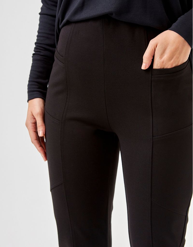 Calça Legging Recortes - Preto - Zinzane