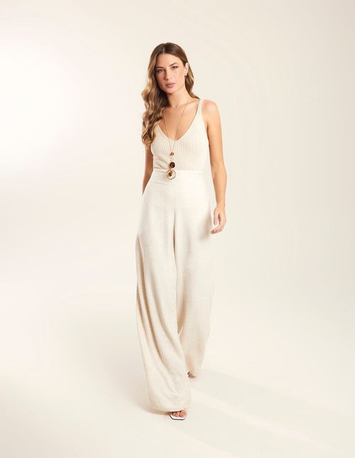 Calça Linen Pala Reta - Areia