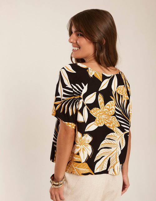 Blusa Estampada Lille - Preto