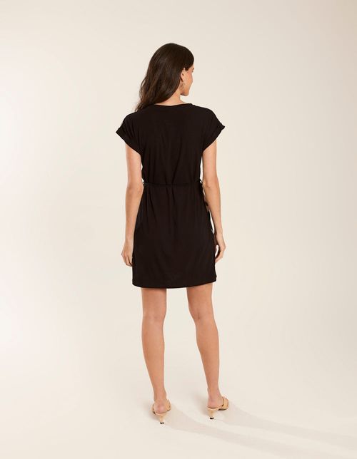 Vestido Caixinha Estampado Toulouse - Preto