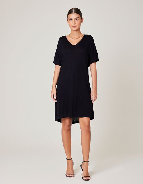 Vestido Caixinha Tricot - Preto