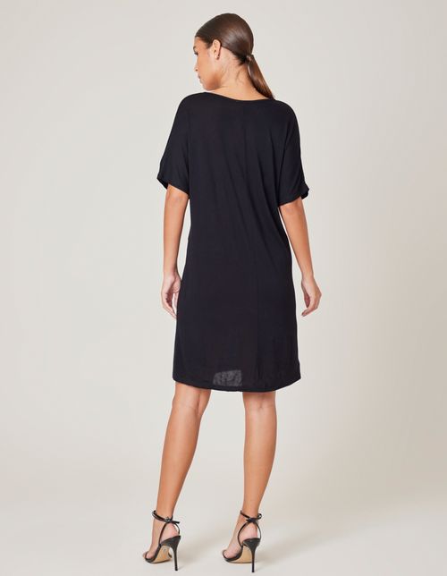 Vestido Caixinha Tricot - Preto