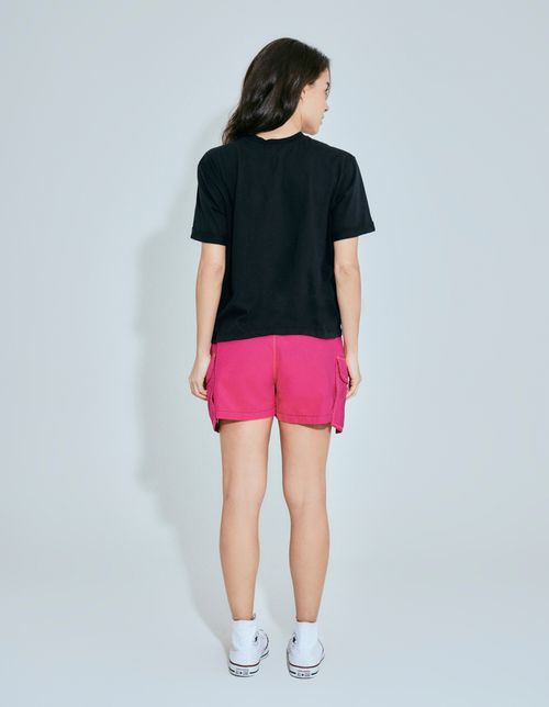 T-Shirt Silk Gold Times - Preto