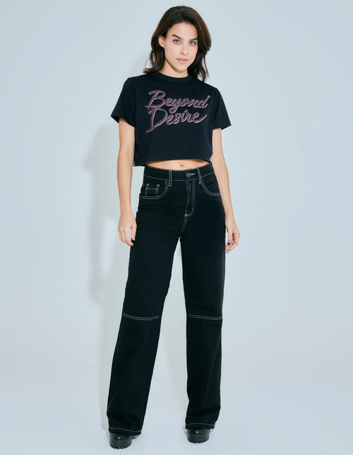 T-Shirt Silk Beyond Desire - Preto