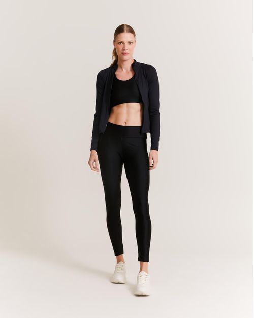 Jaqueta Slim Detalhe Tule - Preto