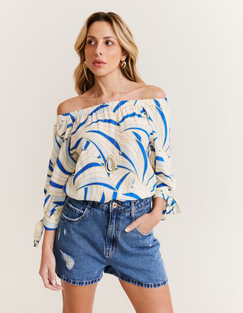 Short Jeans Rasgos - Denim Escuro