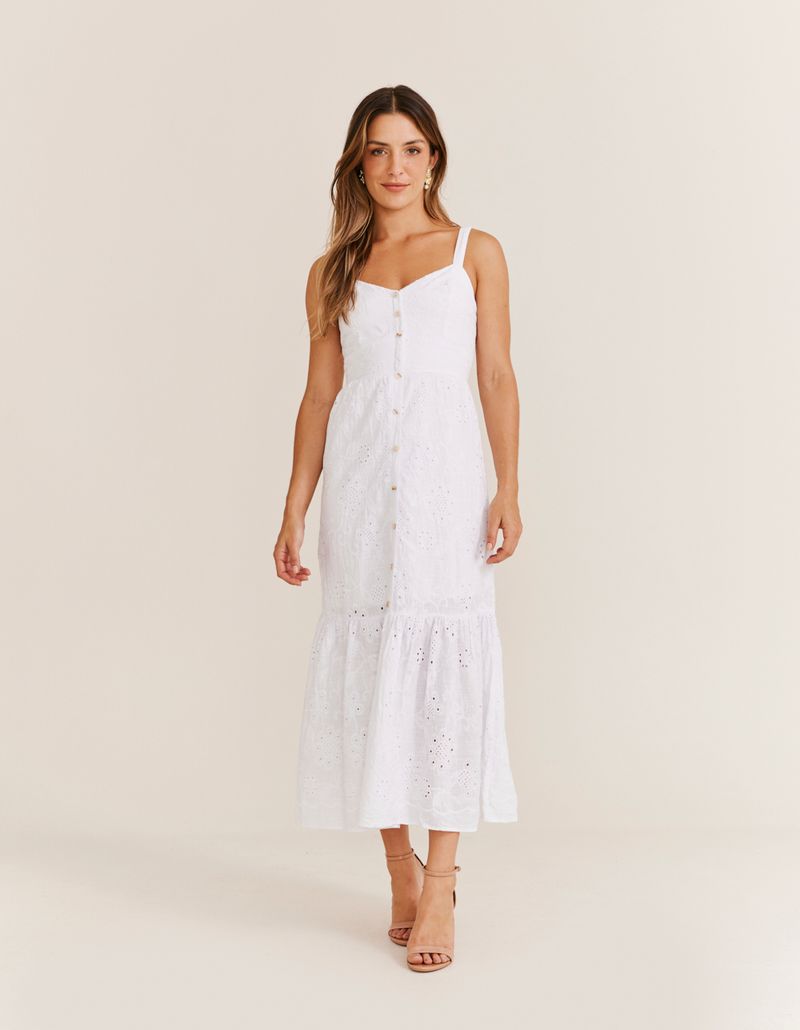 Vestido store branco zinzane