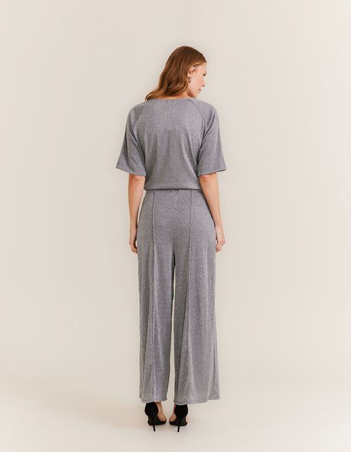 Calça Pantalona Shine - Cinza