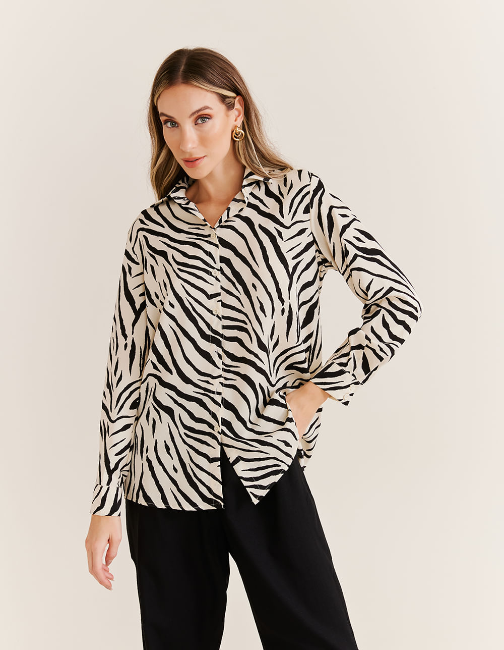 Camisa zebra hot sale