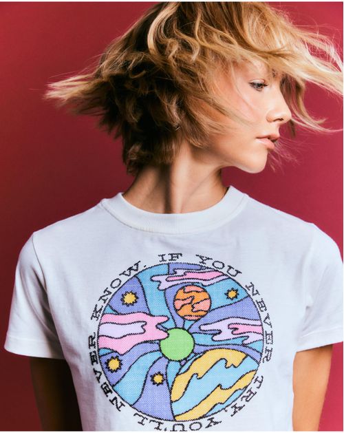 T-Shirt Silk Universe - Off White