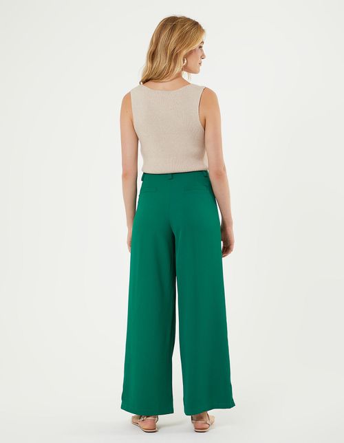 Calça Alfaiataria Pregas - Verde