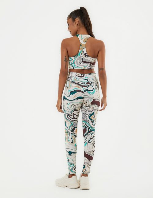 Calça Estampada Max Power Opaco - Off White