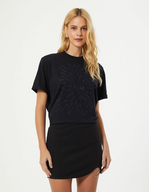 Mini Saia Crepe - Preto