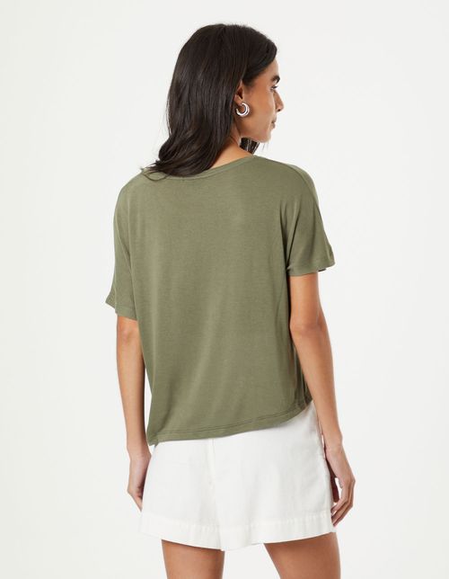 Blusa Ampla Tricot - Verde Oliva