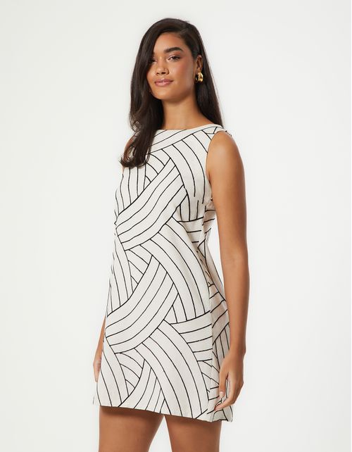 Vestido Curto Linho Bahamas - Areia