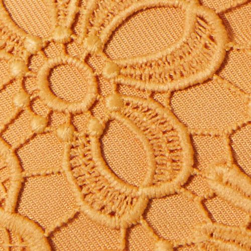 Top Recorte Renda Twill - Laranja