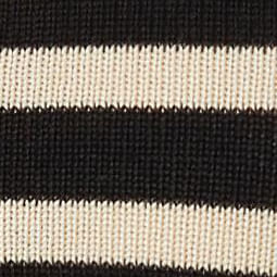 Regata Tricot Cava Americana Listras - Preto C/ Bege