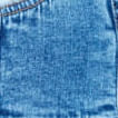 Top Corset Jeans Sobreposição - Denim Medio