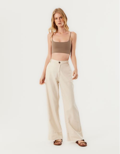 Top Faixa Basic Color - Caqui