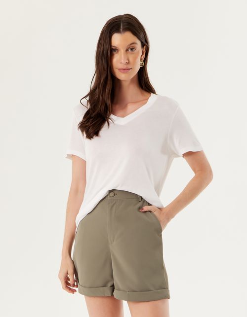 Short Reto Bolsos - Verde Escuro