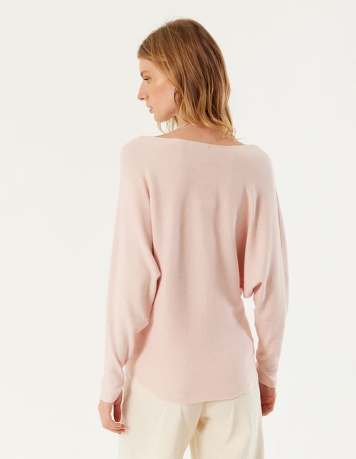 Blusa Tricot Bordada - Rose