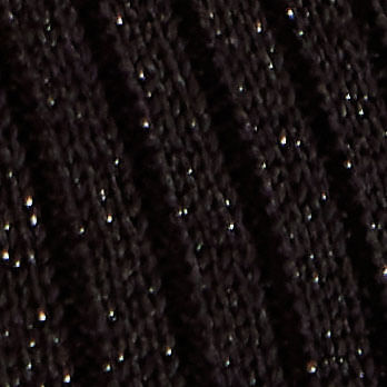 Regata Tricot Decote v Lurex - Preto