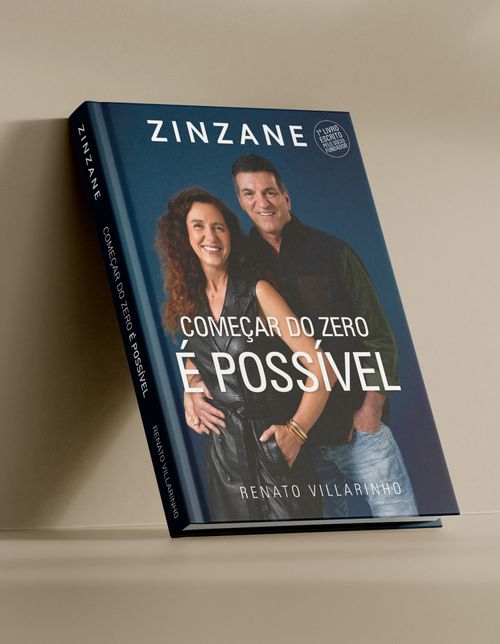 Livro Zinzane - Começar do Zero é Possível - Por Renato Villarinho - Preço de lançamento
