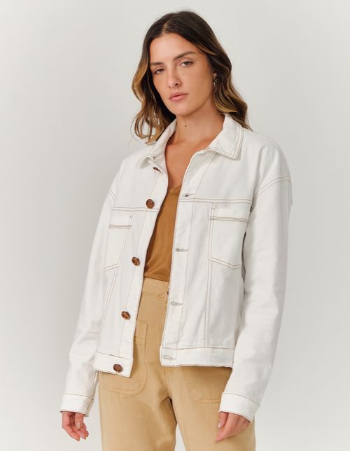 Jaqueta Sarja Básica - Off White