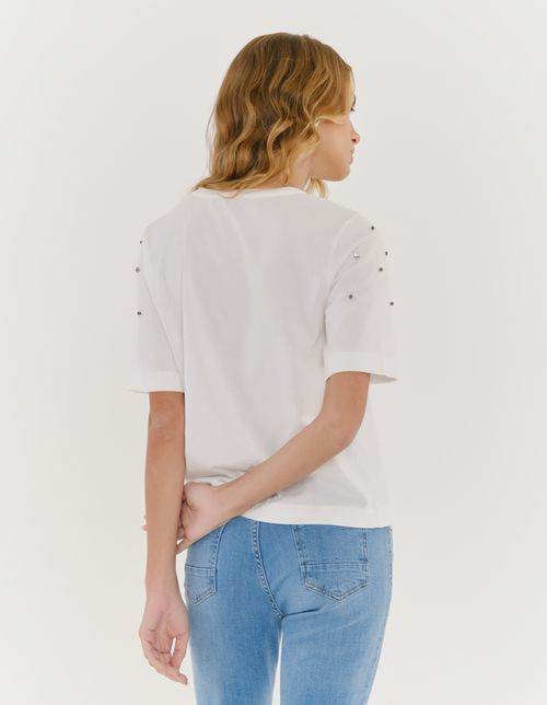Blusa Bordado Shine - Off White