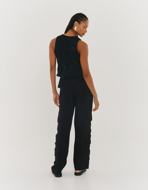 Calça Cargo - Preto