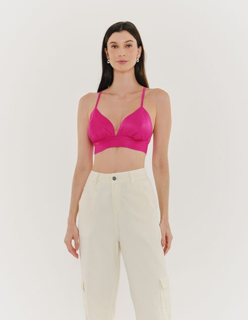 Top Estampa Brush - Pitaya