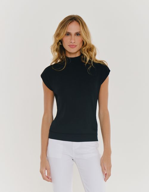 Blusa Tricot Modal Fresh - Preto