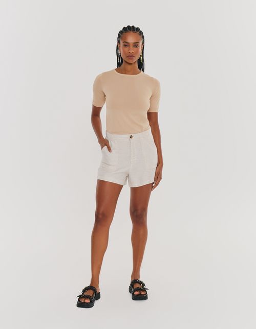 Short Linen - Areia