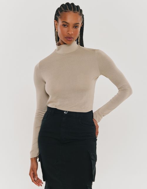 Blusa Gola Alta - Fog