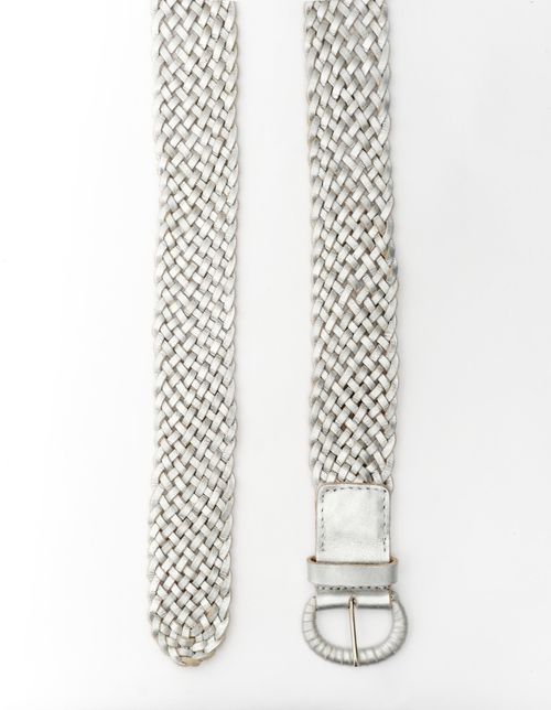 Cinto Tresse Fivela Encapada - Prata