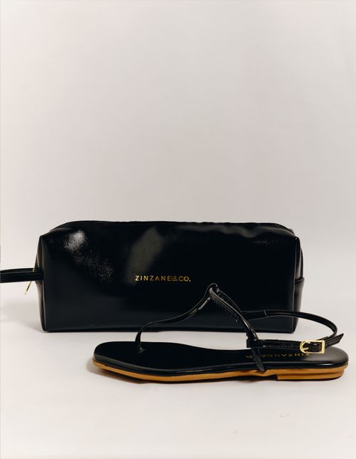 Kit Rasteira + Necessaire - Preto