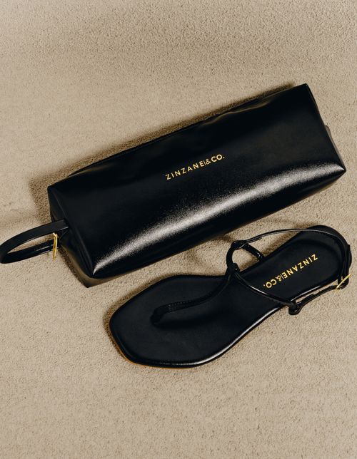 Kit Rasteira + Necessaire - Preto