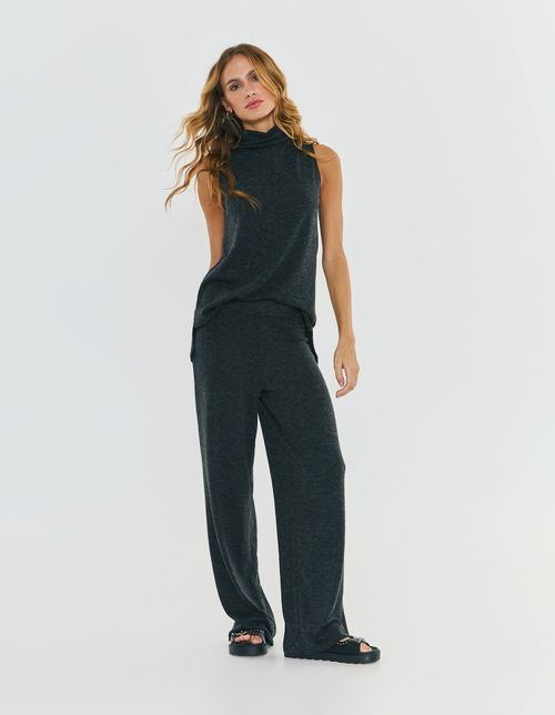Calça Malha Wool - Preto