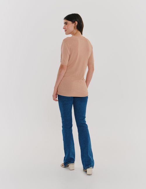 Blusa Modal Plus - Nude