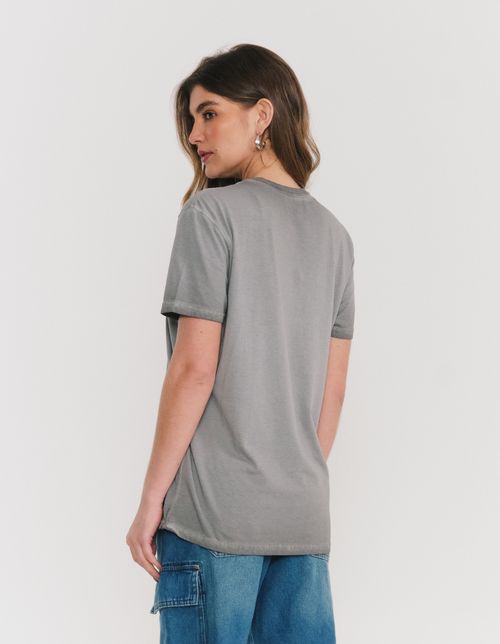 Tshirt Dupla Face - Chumbo