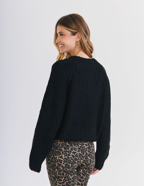 Sueter Raglan - Preto