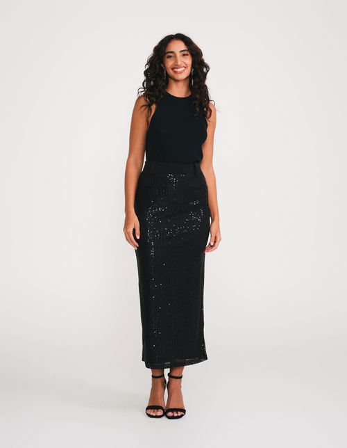 Saia Longa Paete - Chumbo