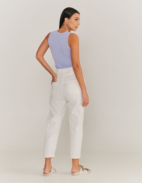 Calça Sarja Clochard - Off White